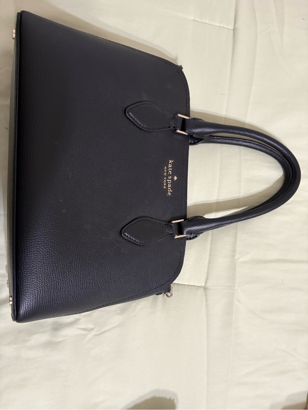 kate spade Black Leather Structured Satchel